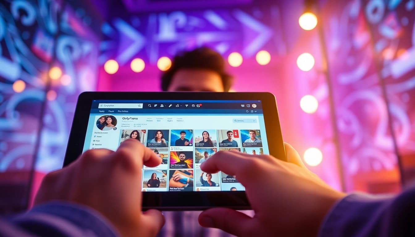 Explore onlyfans image search with a vibrant digital interface showcasing profile matches.