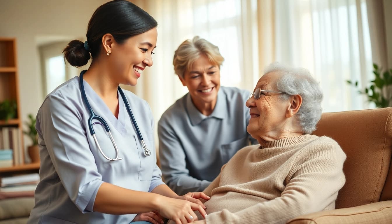 Senior caregivers Austin TX helping elderly individuals feel comfortable and cared for.