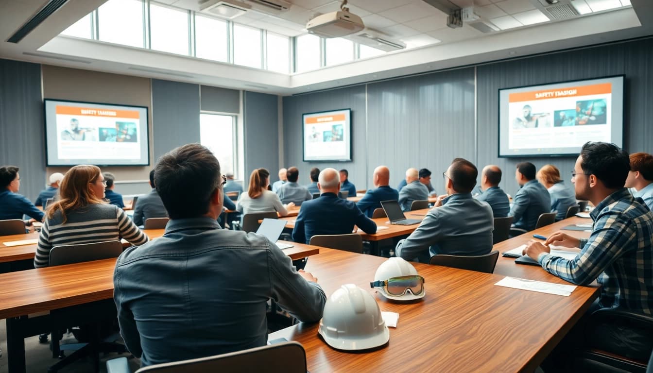 Engaged participants in OSHA training carolinas focusing on safety education.