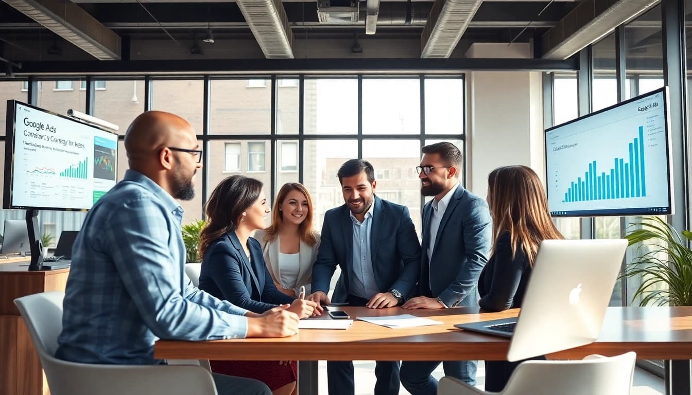 Creating effective google ads edmonton strategies with a diverse marketing team.