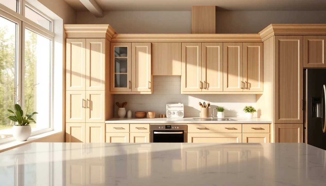 Transform kitchen aesthetics with Cabinet Refacing Largo FL in a modern kitchen setup.