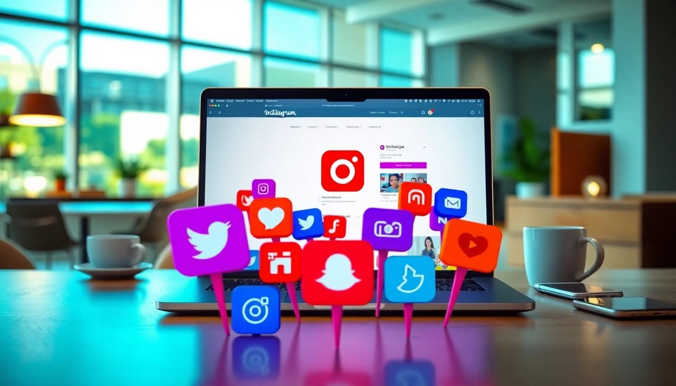 Boost engagement with Instagram smm panel displayed on a modern workspace setup.