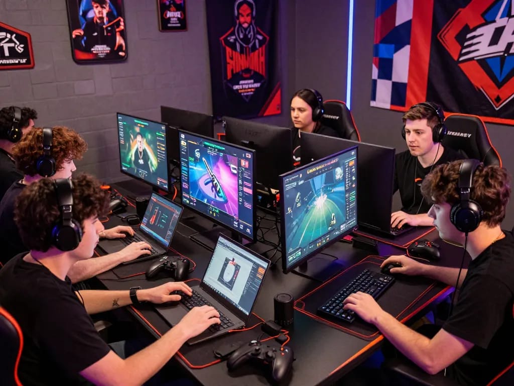 Exciting esports players at Hubet88 betting on live matches with nổ hũ hubet88 gameplay.