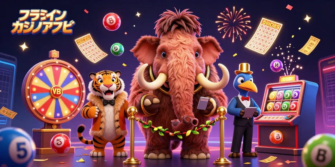 オンラインカジノアプリでの楽しい瞬間を演出する、ウェディングシーンの賑わいを感じさせるイラスト。