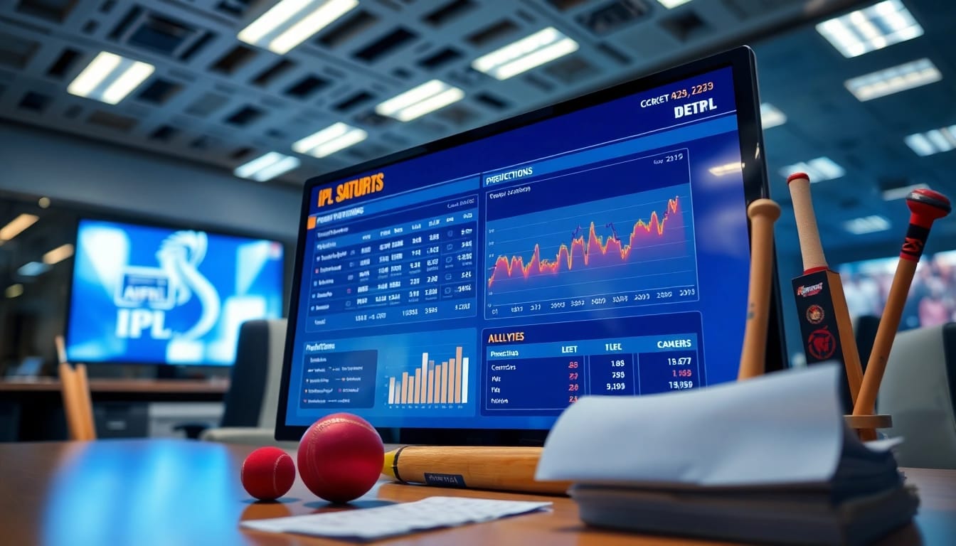 Analyze ipl predict and win strategies with insightful data visuals and cricket gear.