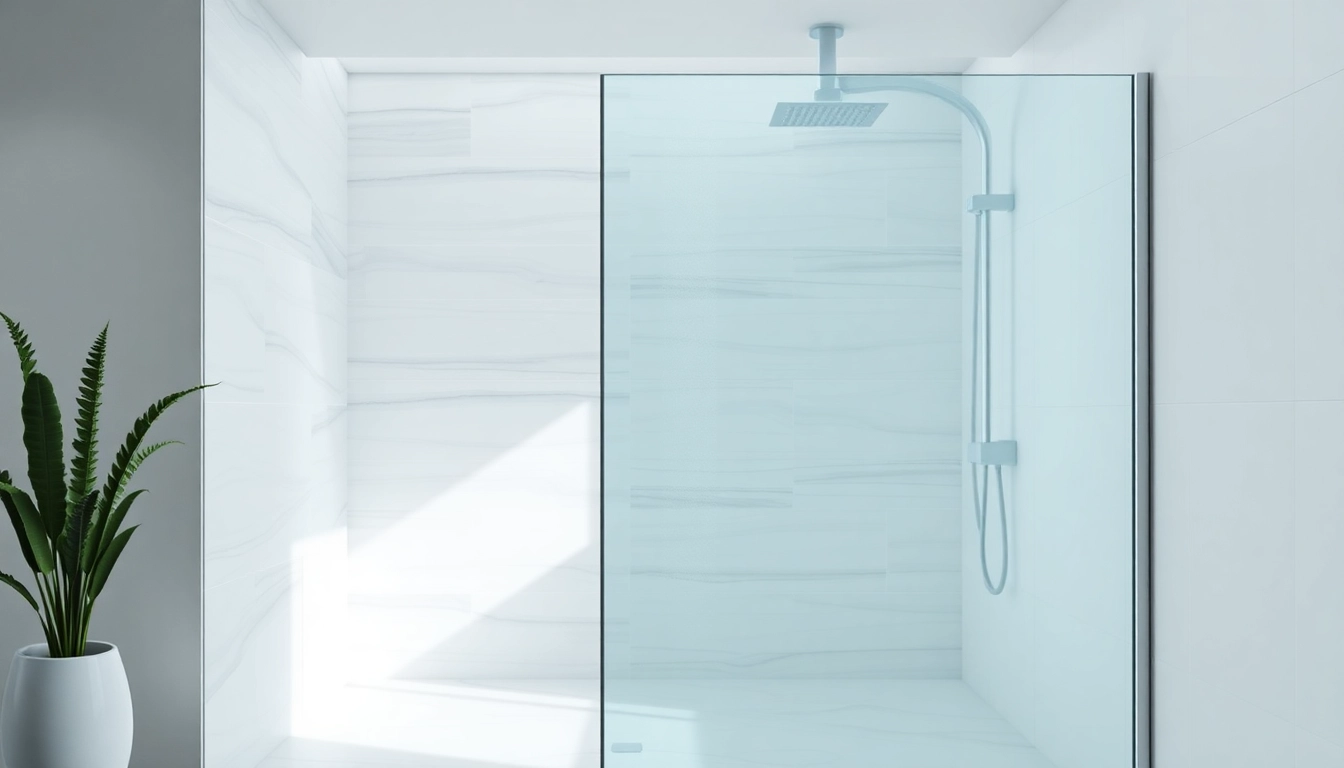 Enhance your bathroom with a stunning semi-frameless shower screen, featuring sleek design and elegant finish.