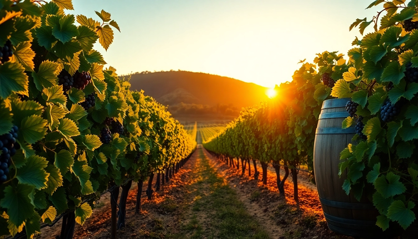 Discover clarksburg wineries surrounded by lush vines and warm sunset light, inviting relaxation.