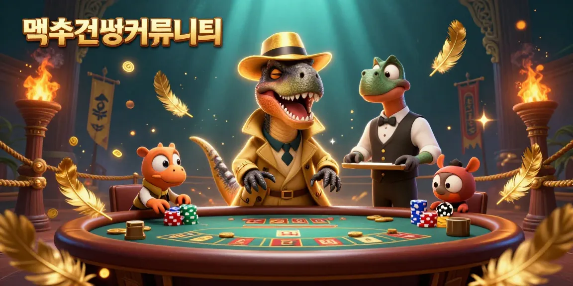 먹튀검증커뮤니티의 안전한 카지노 환경을 제공하는 일러스트레이션