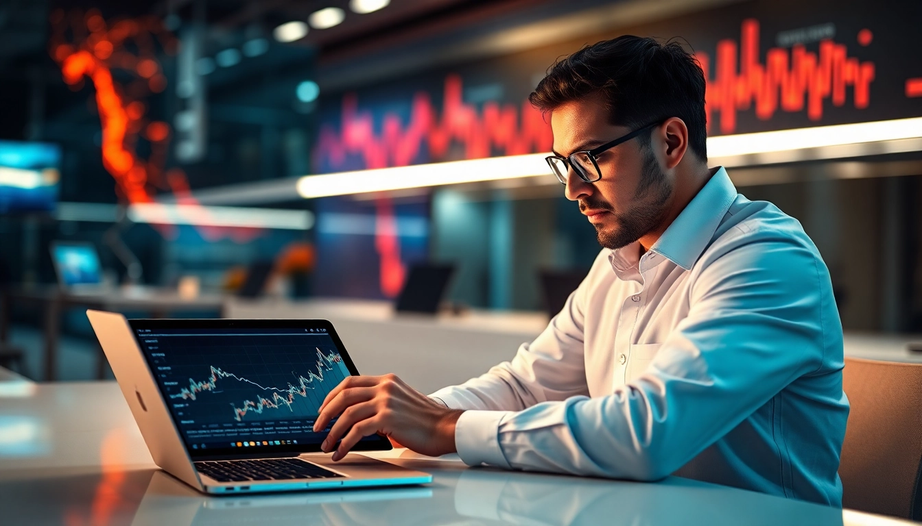 Analyze technology trends with an expert in a modern workspace.