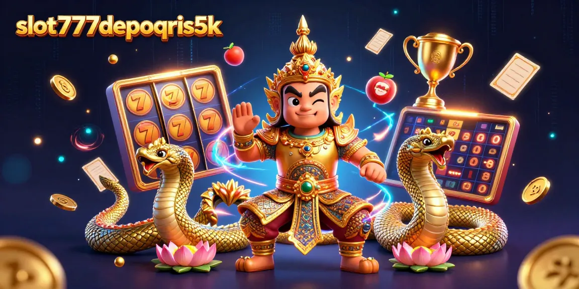 Experience fun with slot777depoqris5k in this captivating 3D casino illustration