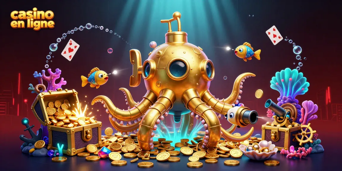 Jouer au casino en ligne avec des machines à sous captivantes et des trésors sous-marins.