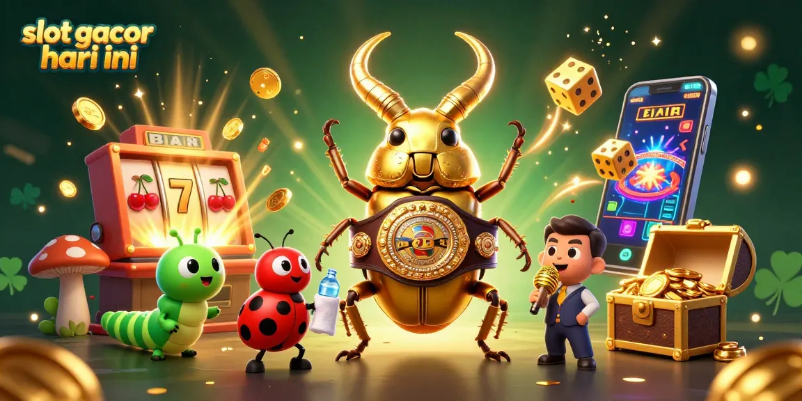 Engage with dynamic slot gacor hari ini action displaying an energetic scene with vibrant 3D characters and casino elements.