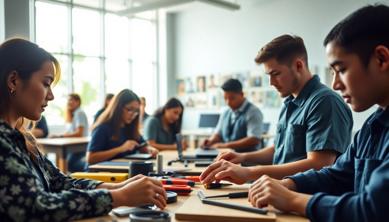 Students gaining practical skills at hawaii trade schools through hands-on training.