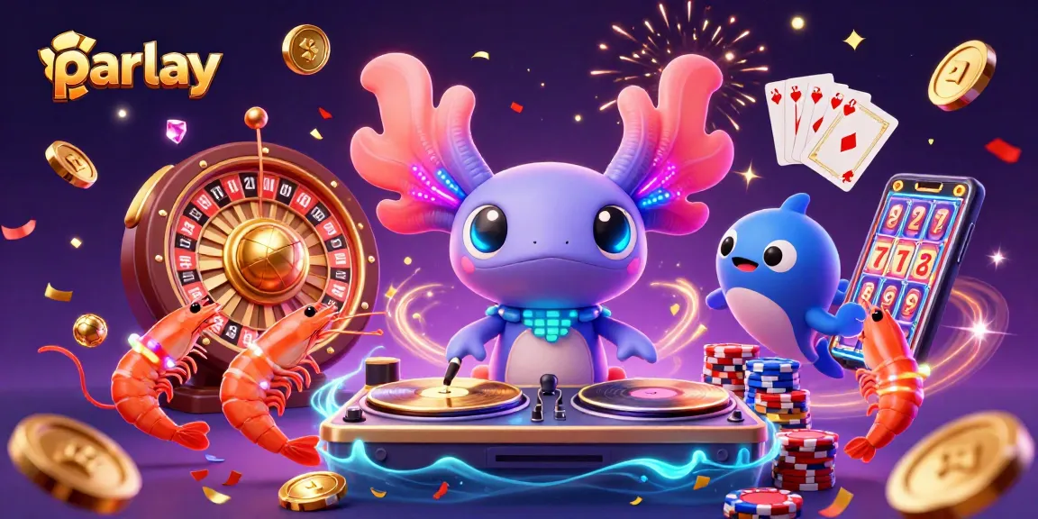 Engage in thrilling parlay betting with a vibrant undersea party of dancing sea creatures and casino elements.
