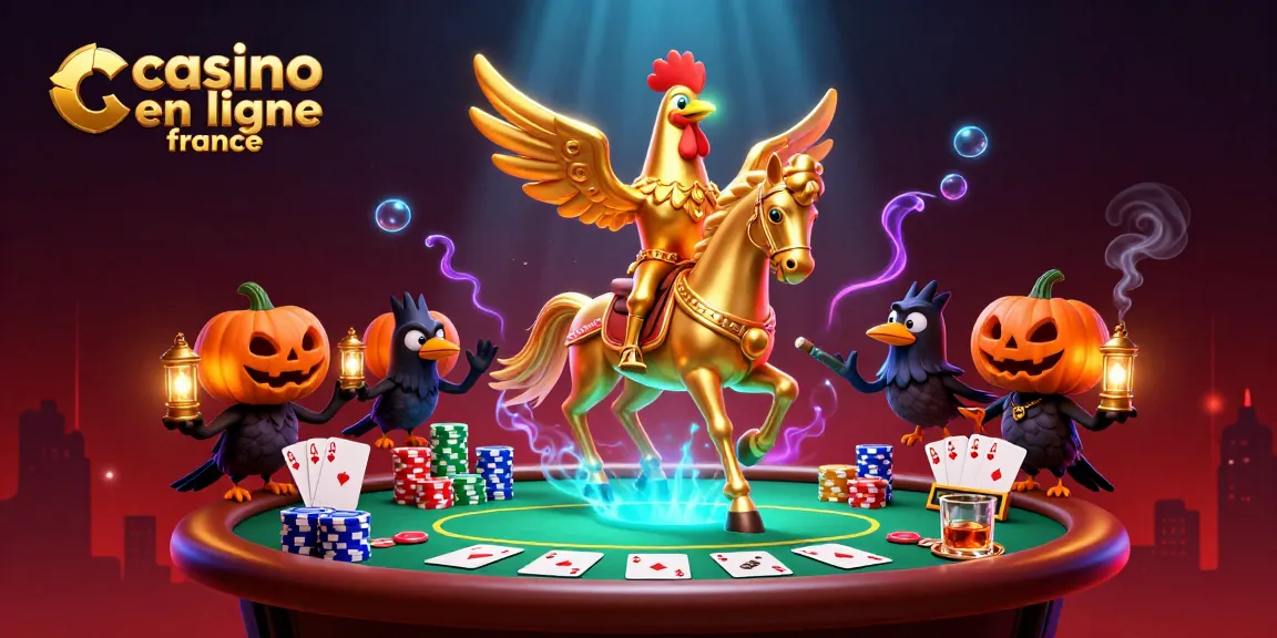Jouez au casino en ligne France avec un personnage emblématique dans une illustration 3D dynamique et richement détaillée.
