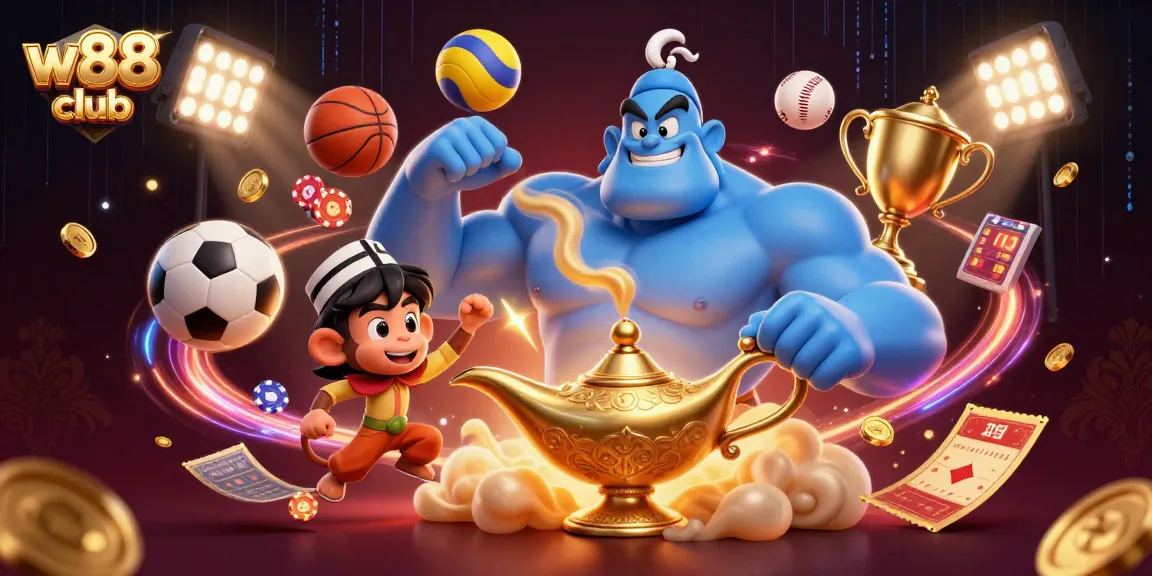 Trải nghiệm cá cược tại w88 club với các trò chơi hấp dẫn và hiệu ứng hình ảnh nổi bật.