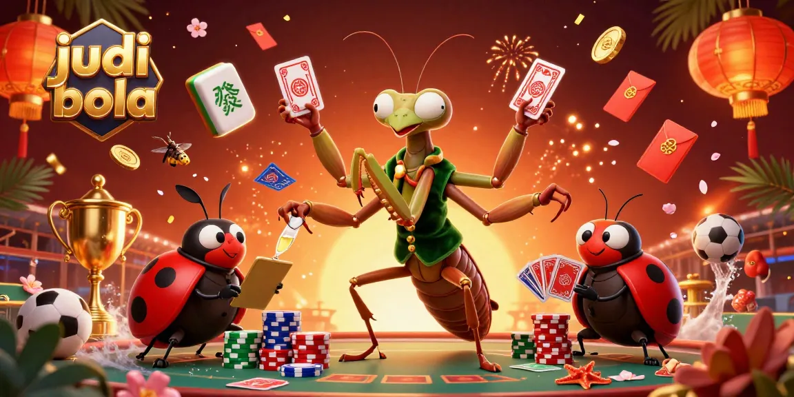 Experience thrilling judi bola action with vibrant visuals in this colorful 3D illustration.