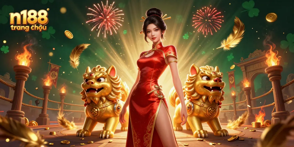 Engage in thrilling action on n188 trang chủ with vibrant casino elements and festive characters.
