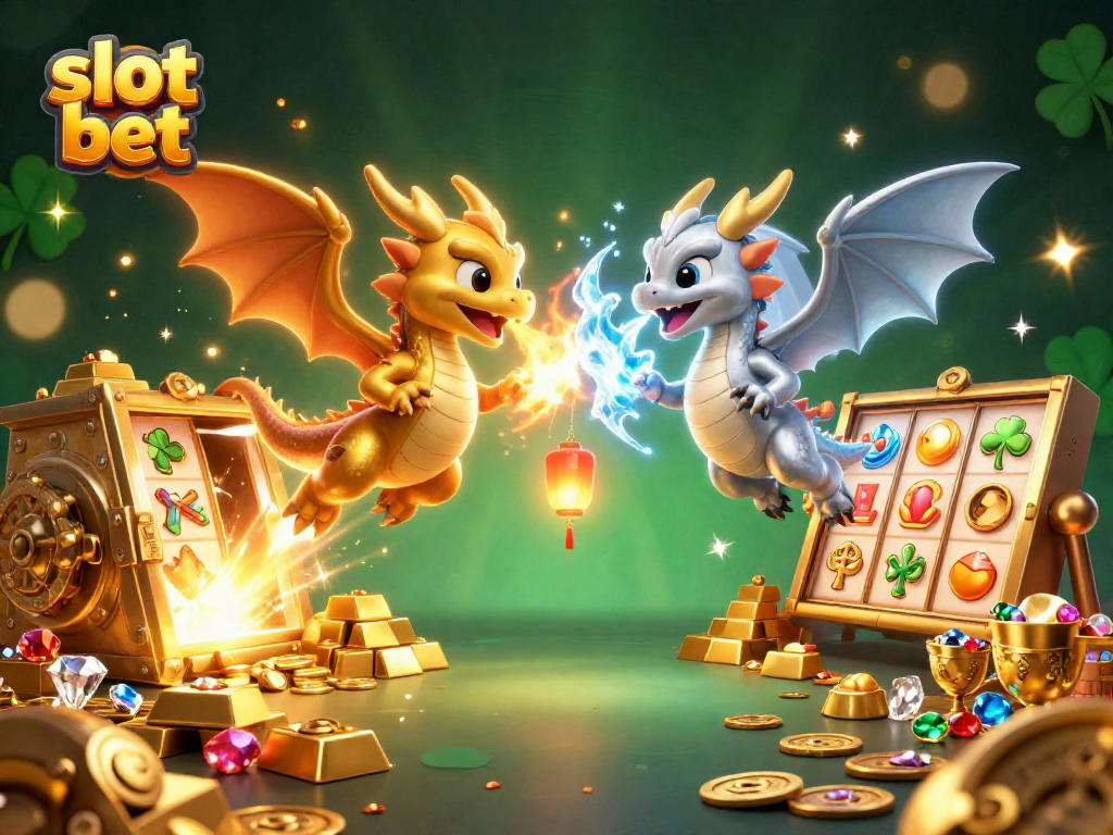 Slot bet dengan simbol menarik dan karakter naga terbang, meraih kemenangan besar dalam permainan kasino.