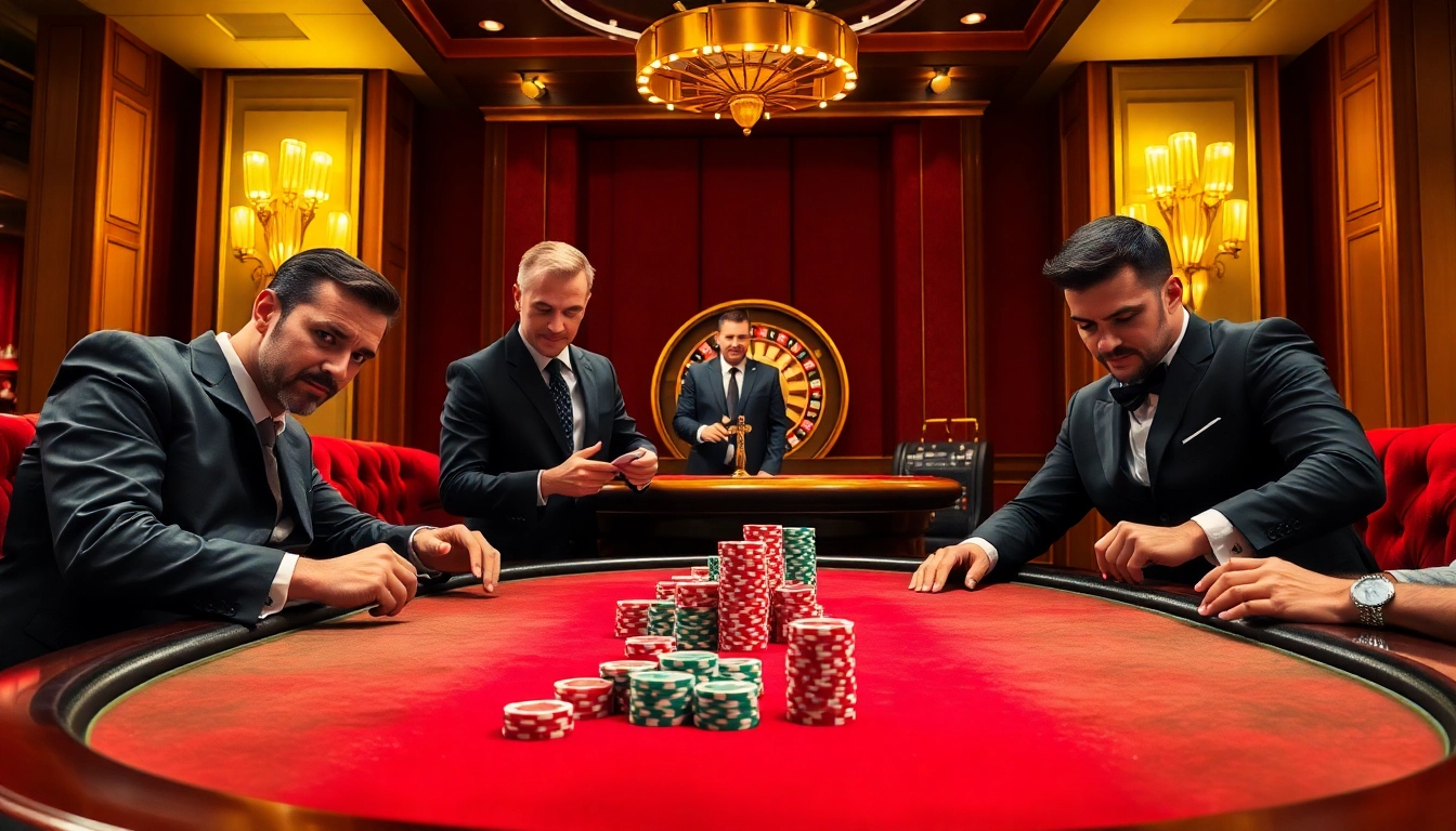 Engaging poker game at Haywin casino showcasing vibrant chips and competitive tension.