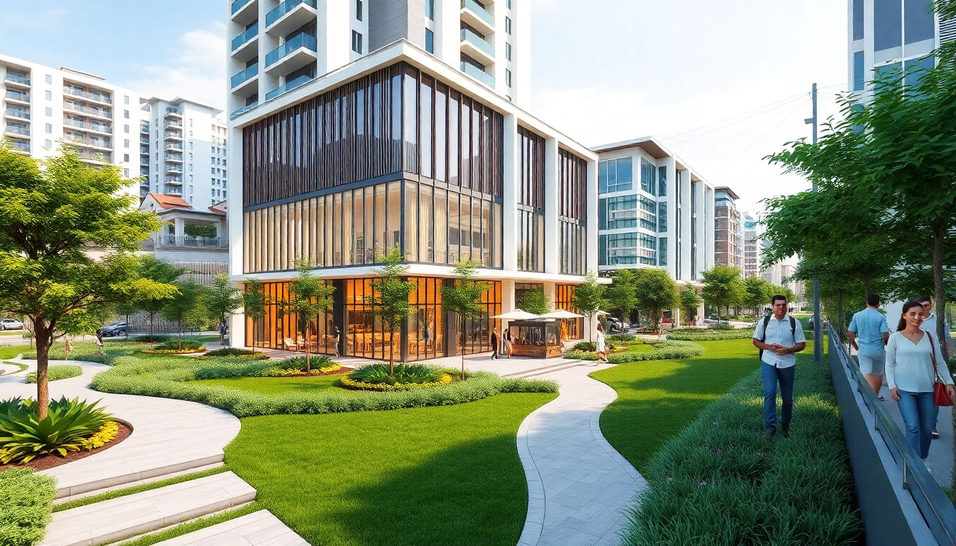 Visualize the luxurious tampines st 95 ec surrounded by a vibrant neighborhood and lush landscaping.