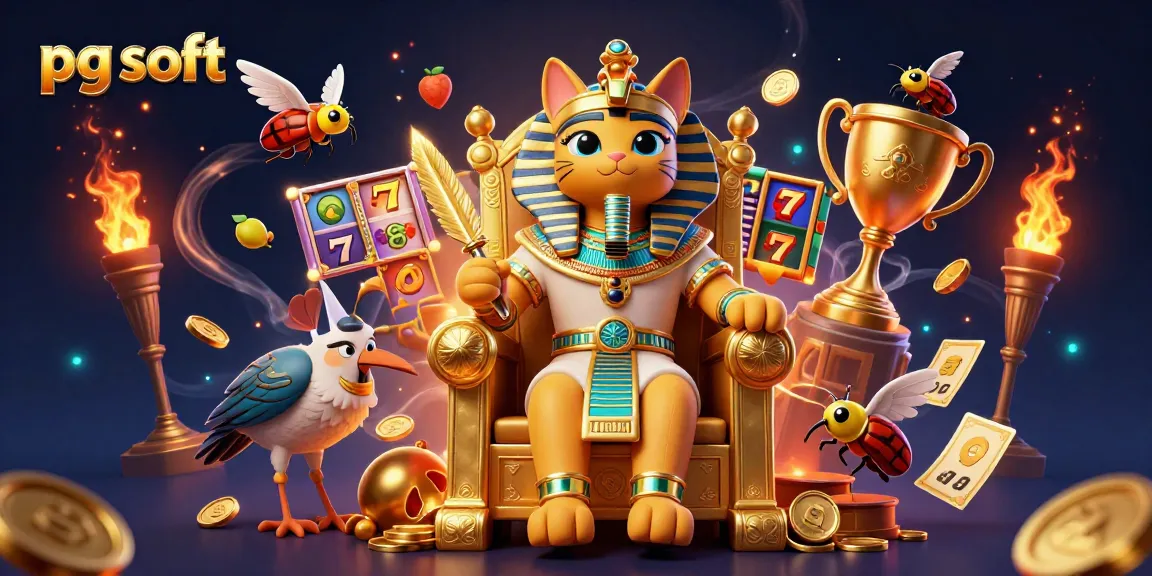 Engage with pg soft's immersive slot gaming world featuring dynamic illustrations of themed characters and jackpots.