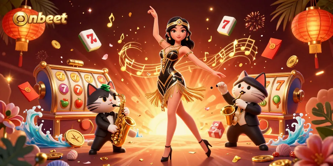 Engage in thrilling gameplay at onbett with colorful slot reels adorned with lucky symbols.