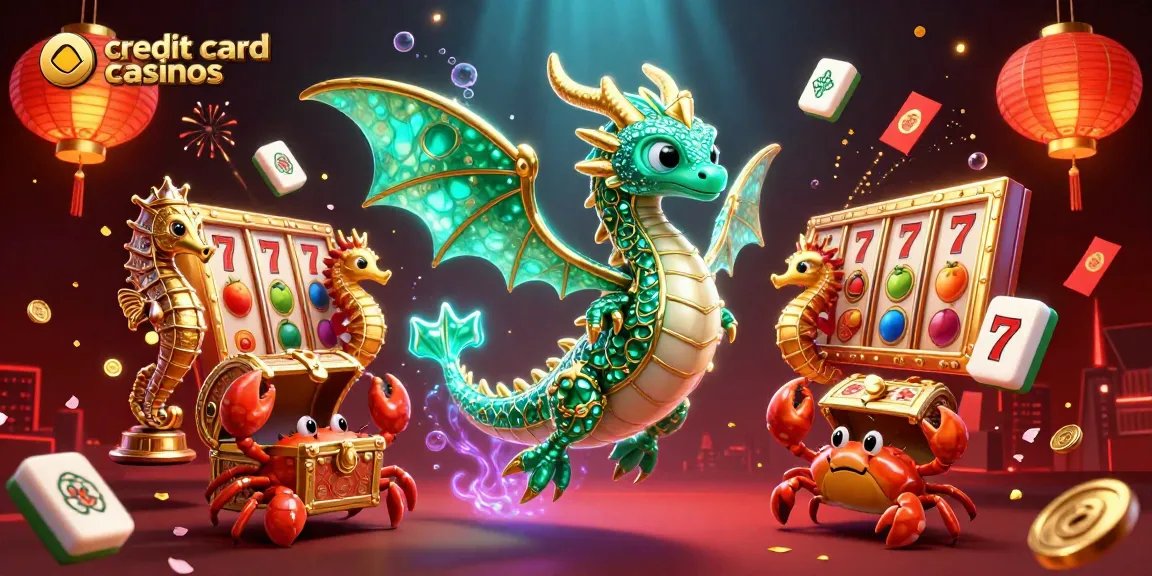 Experience thrilling gameplay at credit card casinos with vibrant characters and rich casino elements.