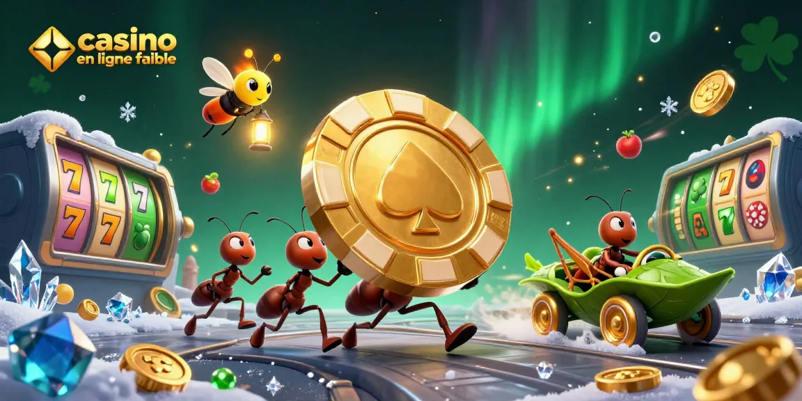 Les fourmis réussissent un vol audacieux de jetons d’or dans un casino en ligne fiable.
