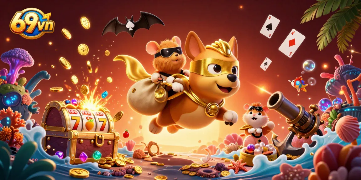 Engage in the Casino Adventure with 69vn – Featuring a Heroic Dog and Gold Coins!