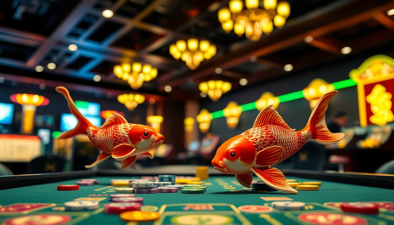 Menangkan permainan menarik koi800 togel dengan suasana casino penuh semangat.