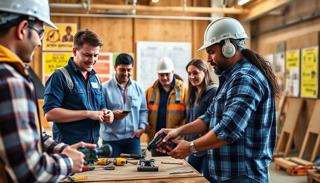 Engage in craft training Colorado with hands-on learning in a professional construction workshop.