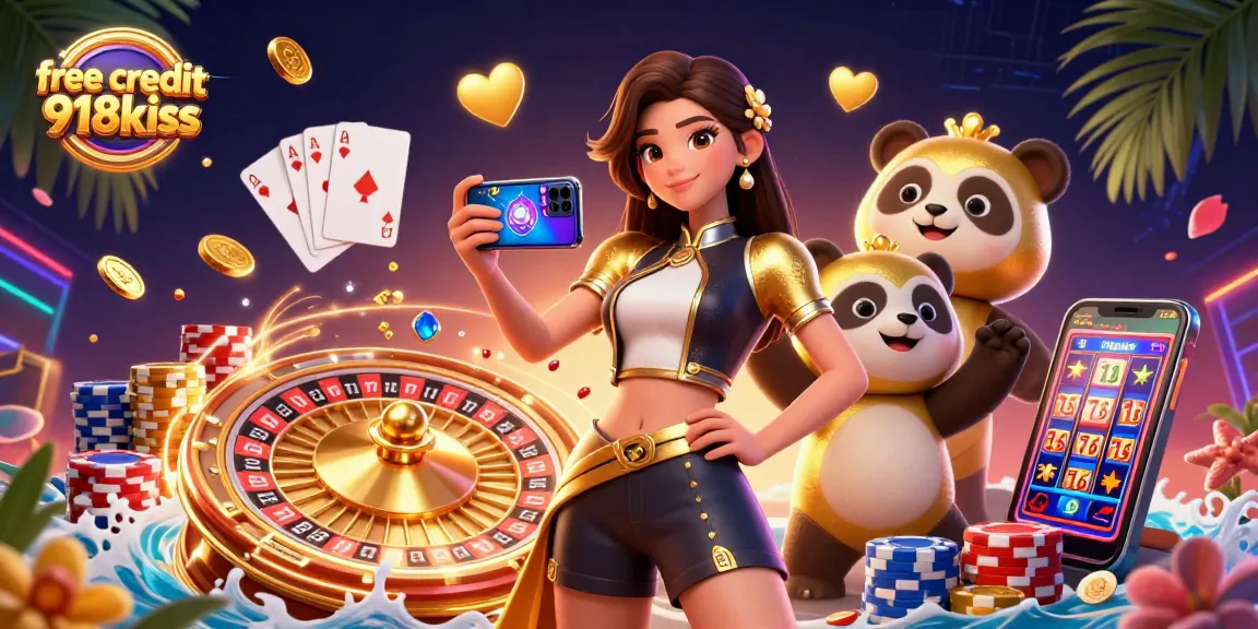 Experience free credit 918kiss with thrilling games featuring cascading coins and vibrant characters.