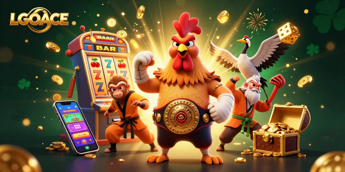 LGOACE engages players with an exciting slot machine action, featuring vibrant casino elements!