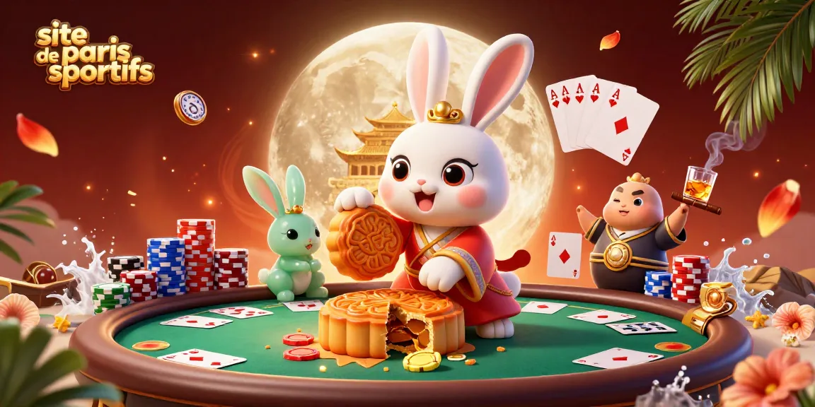 Le site de paris sportifs dévoile des jetons de poker dans une scène lunaire animée.