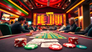 Permainan bandar toto yang menegangkan dengan taruhan dan pemain aktif beraksi