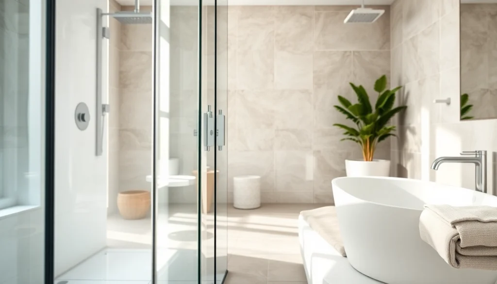 Erleben Sie die elegante Sonni sanitär Duschkabine in modernem Badezimmerdesign.