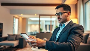 Comprar y vender casas de forma eficiente con un agente inmobiliario utilizando tecnología avanzada.