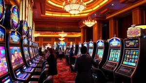 Menangkan permainan slot di luxury333 yang mewah dan bergaya dengan suasana kasino yang megah.