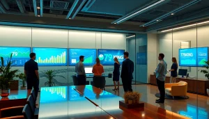 Modern insurance office scene showcasing 79king hn branding, emphasizing trust and innovation for 2025