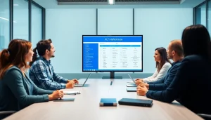 Veranschaulichen Sie die Zusammenarbeit bei HL7 Interface-Protokollen in einem modernen Büro.