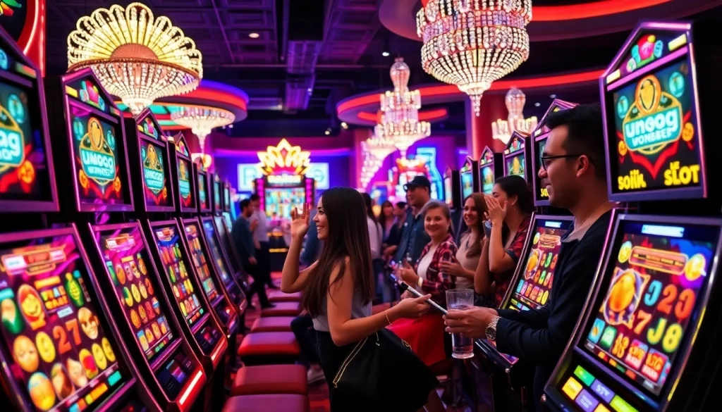 Menangi pengalaman seru bermain Unogg slot game dengan pemain antusias di kasino.