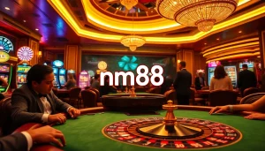 mm88 captivates players at an upscale casino poker table, showcasing thrilling gameplay and vibrant atmosphere.