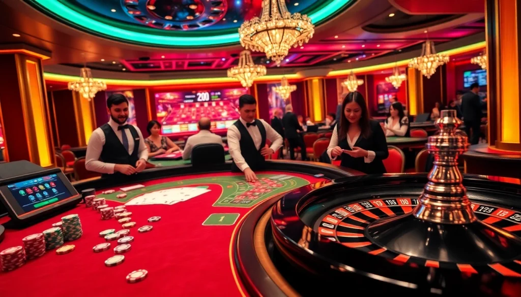 Experience the excitement of the indibet game with a live casino setting featuring engaging dealers and dynamic gaming.