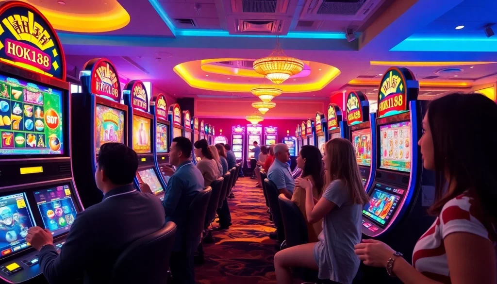 Experience the excitement of HOKI138 online slots with vibrant gaming scenes.