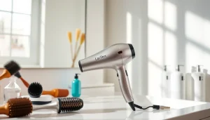Effortlessly styling hair with the laifen se lite dryer, showcasing its sleek design and powerful performance.
