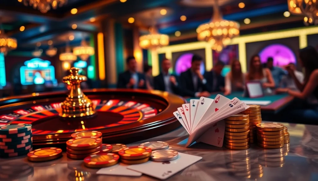Gamble at a luxurious casino table while playing games for a chance at net win rewards.