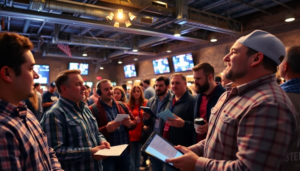 Engaged fans in a sports betting Texas environment, showcasing the excitement and community spirit.