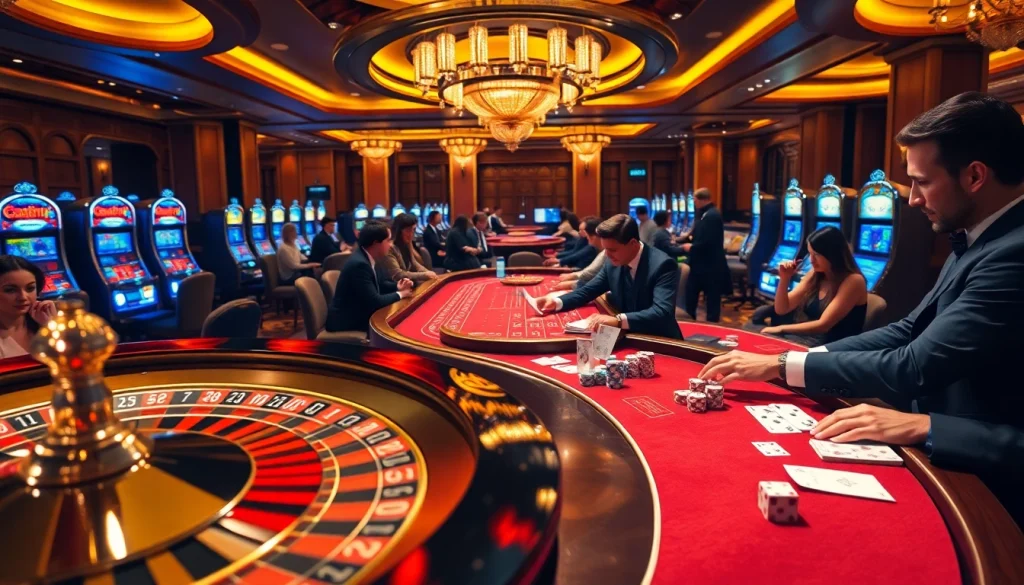 Players reveling in luxury gameplay at S88 VIP casino tables with vibrant atmosphere.