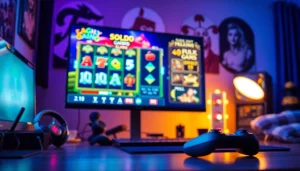 Menampilkan situs slot depo 5k yang menarik dengan antarmuka permainan slot yang berwarna-warni.